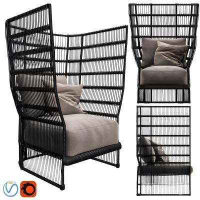 现代单人沙发 单椅 户外椅